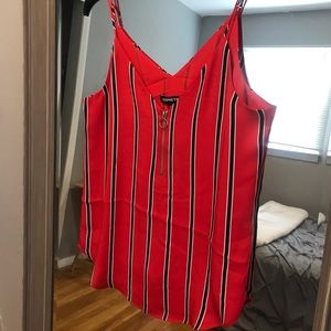 Brand new Express striped tank top.